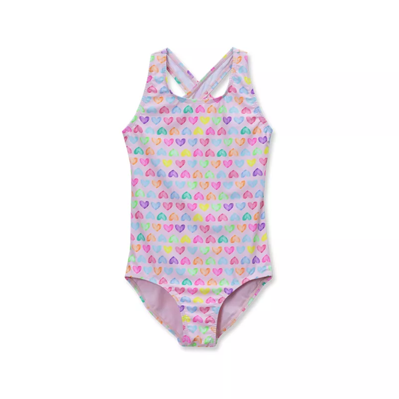 Girls Crossback One Piece Swimsuit, alternative image