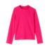 Girls Chorine Resistant Long Sleeve Mock Neck Rash Guard, alternative image