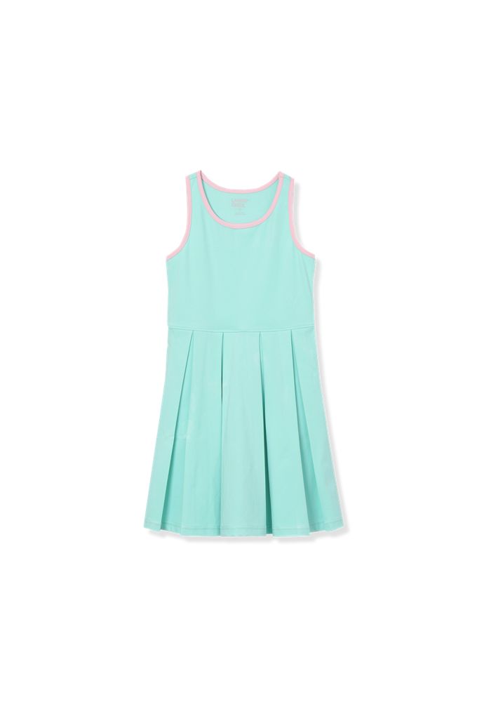 Girls Plus Athletic Active Tank Top Dress - Lands' End - Blue - XL
