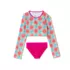 Girls Long Sleeve Top Bikini Set Swimsuit, alternative image