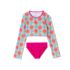 Girls Long Sleeve Top Bikini Set Swimsuit, alternative image