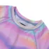Girls Chlorine Resistant Short Sleeve Crew Neck Swim Rash Guard, alternative image