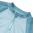 Girls Long Sleeve One Piece Half Zip Swimsuit