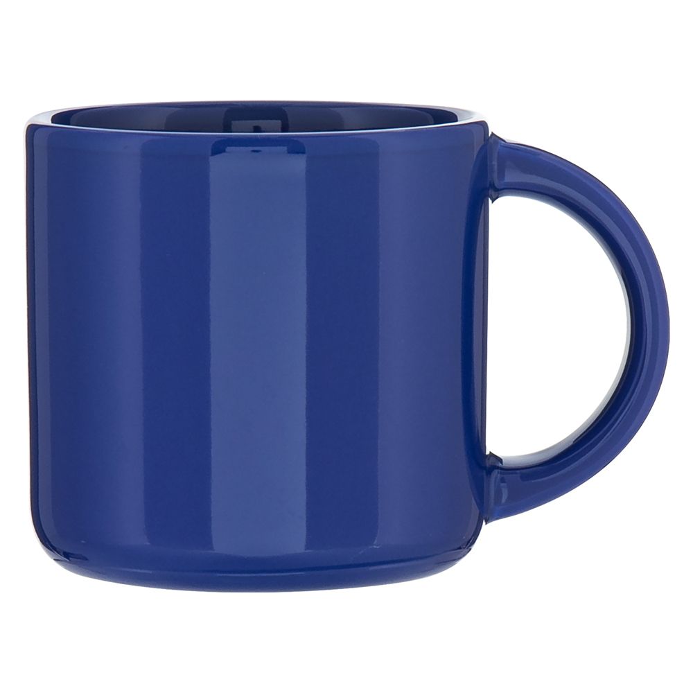 14oz Minolo Classic Glossy Ceramic Custom Logo Mug - Royal - One Size