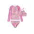 Girls Chlorine Resistant Rash Guard Bikini Swimsuit Set, alternative image