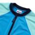 Girls Chlorine Resistant Long Sleeve Zip Front Rash Guard, alternative image