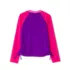 Girls Chlorine Resistant Long Sleeve Zip Front Rash Guard, alternative image