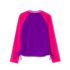 Girls Chlorine Resistant Long Sleeve Zip Front Rash Guard, alternative image