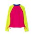 Girls Chlorine Resistant Long Sleeve Zip Front Rash Guard, alternative image