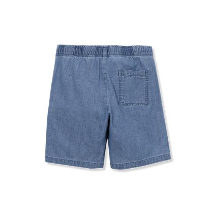 Kids Pull On Chambray Elastic Waist Shorts - image 1