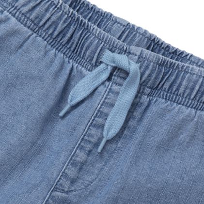 Kids Pull On Chambray Elastic Waist Shorts - image 2