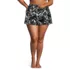 Women's Plus Size Tulip Hem Swim Skort, Front