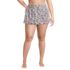 Women's Plus Size Tulip Hem Swim Skort, Front