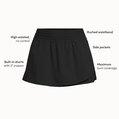 Women's Tulip Hem Swim Skort - image 3