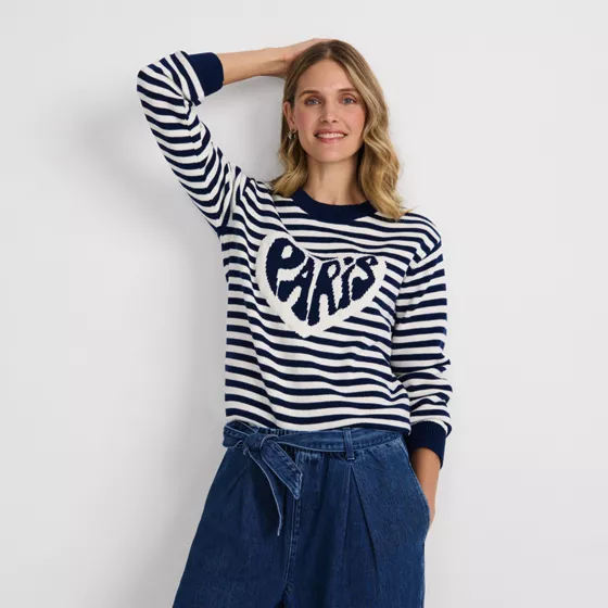 Women's Drifter Jacquard Crew Neck Sweater - primary