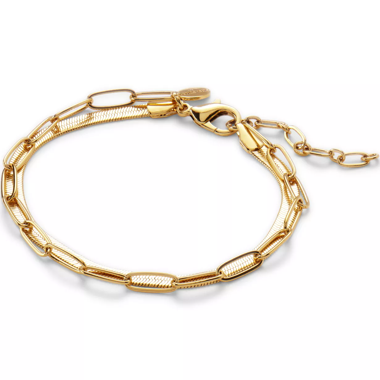 Water-Resistant Double Chain Bracelet