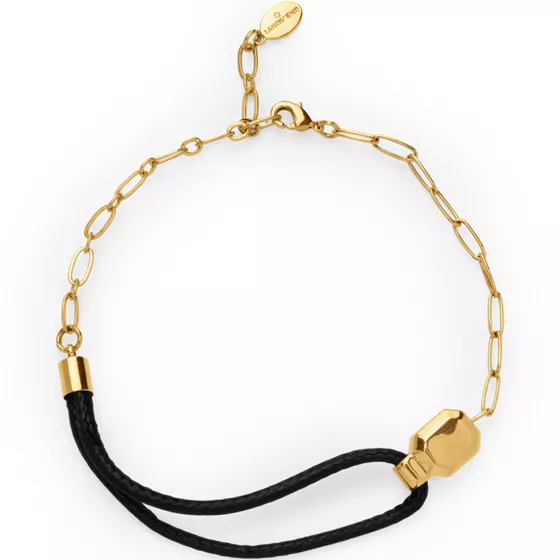 Mixed Cord Metal Link Bracelet - primary