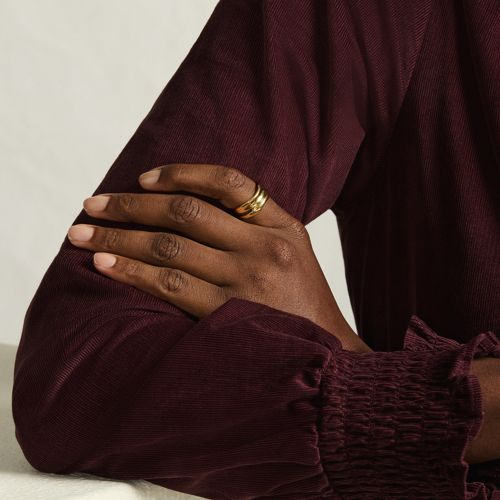  Lands' End Wasserfester, Verstellbarer Stapelring, Damen, Größe:null Regular, Gelb, By Lands' End 
