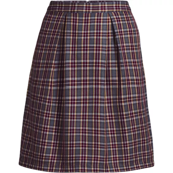 Women's Top of Knee Plaid Skort - primary