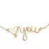 Water-Resistant Love You Necklace, alternative image
