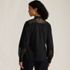 Women's Poplin Lace Inset Long Sleeve Top, Back