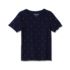 Girls Short Sleeve Ribbed Knit Tee, alternative image