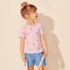 Girls Short Sleeve Ribbed Knit Tee, alternative image