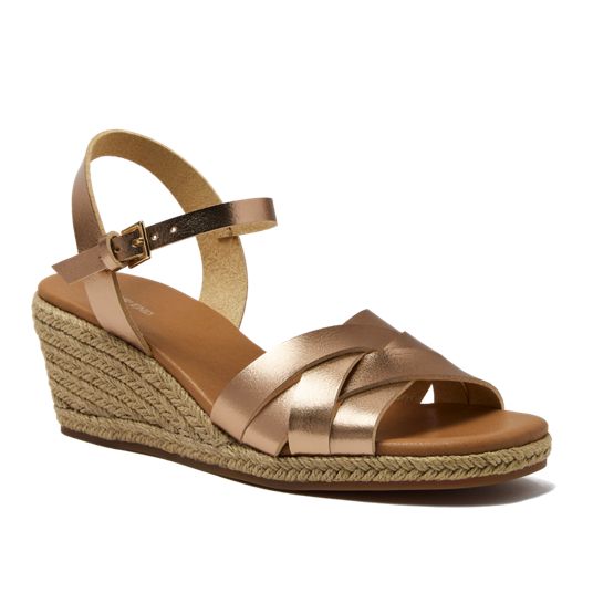 Womens Yellow Pink Wedges Dress Shoes | Lands' End