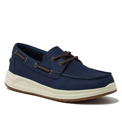 Men's Comfort Leather Slip On Boat Shoes - primary