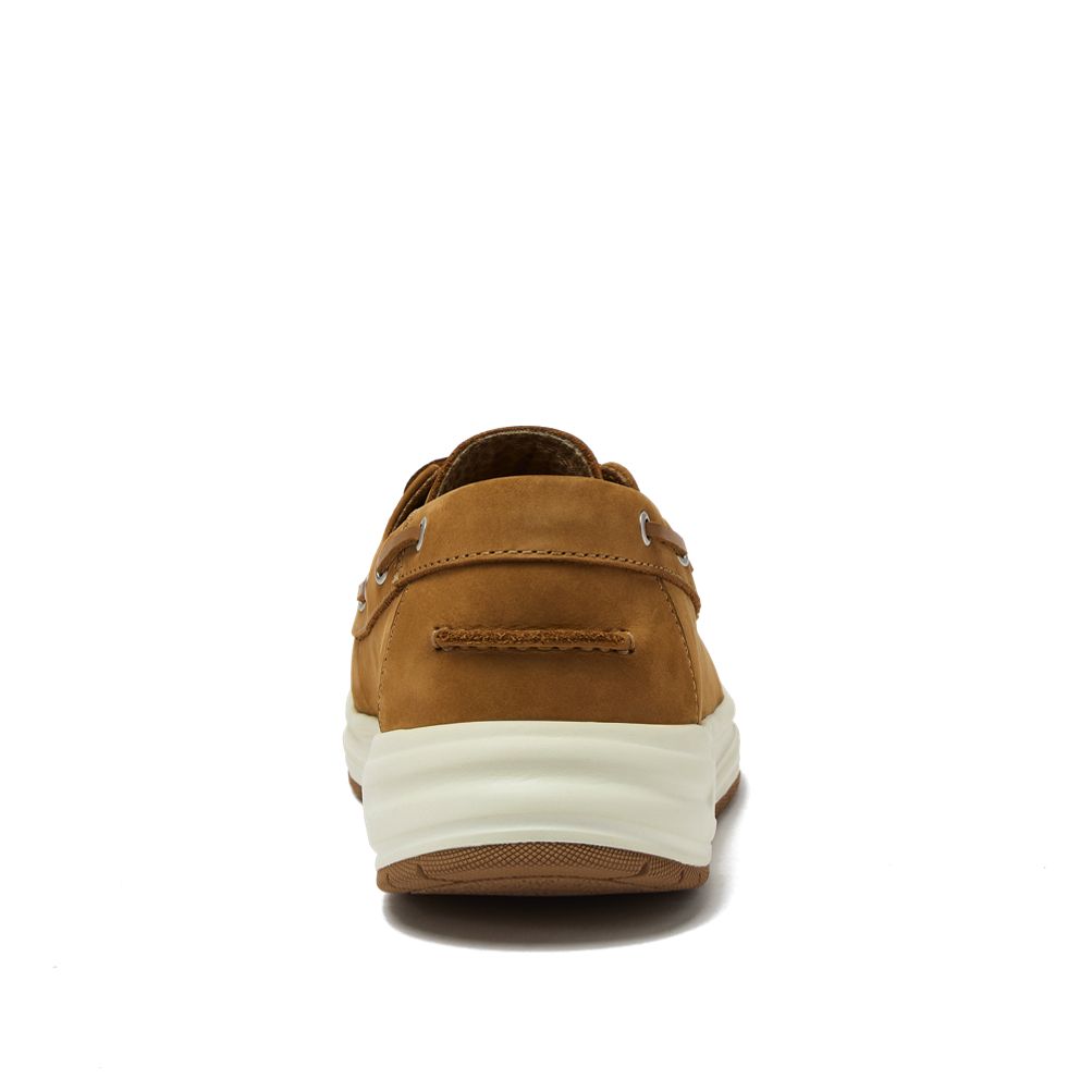 Men's Comfort Leather Slip On Boat Shoes | Lands' End