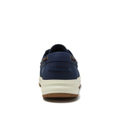 Men's Comfort Leather Slip On Boat Shoes - image 3