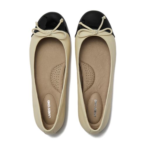 Women's Essential Leather Cap Toe Ballet Flats - image 2