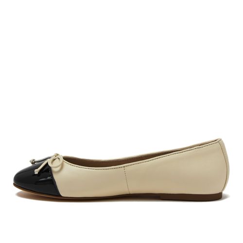 Women's Essential Leather Cap Toe Ballet Flats - image 3