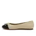 Women's Essential Leather Cap Toe Ballet Flats, alternative image