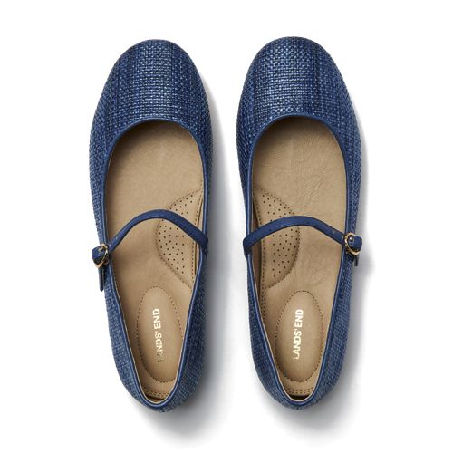 Women's Classic Raffia Mary Jane Flats - image 2