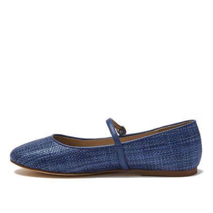 Women's Classic Raffia Mary Jane Flats - image 2