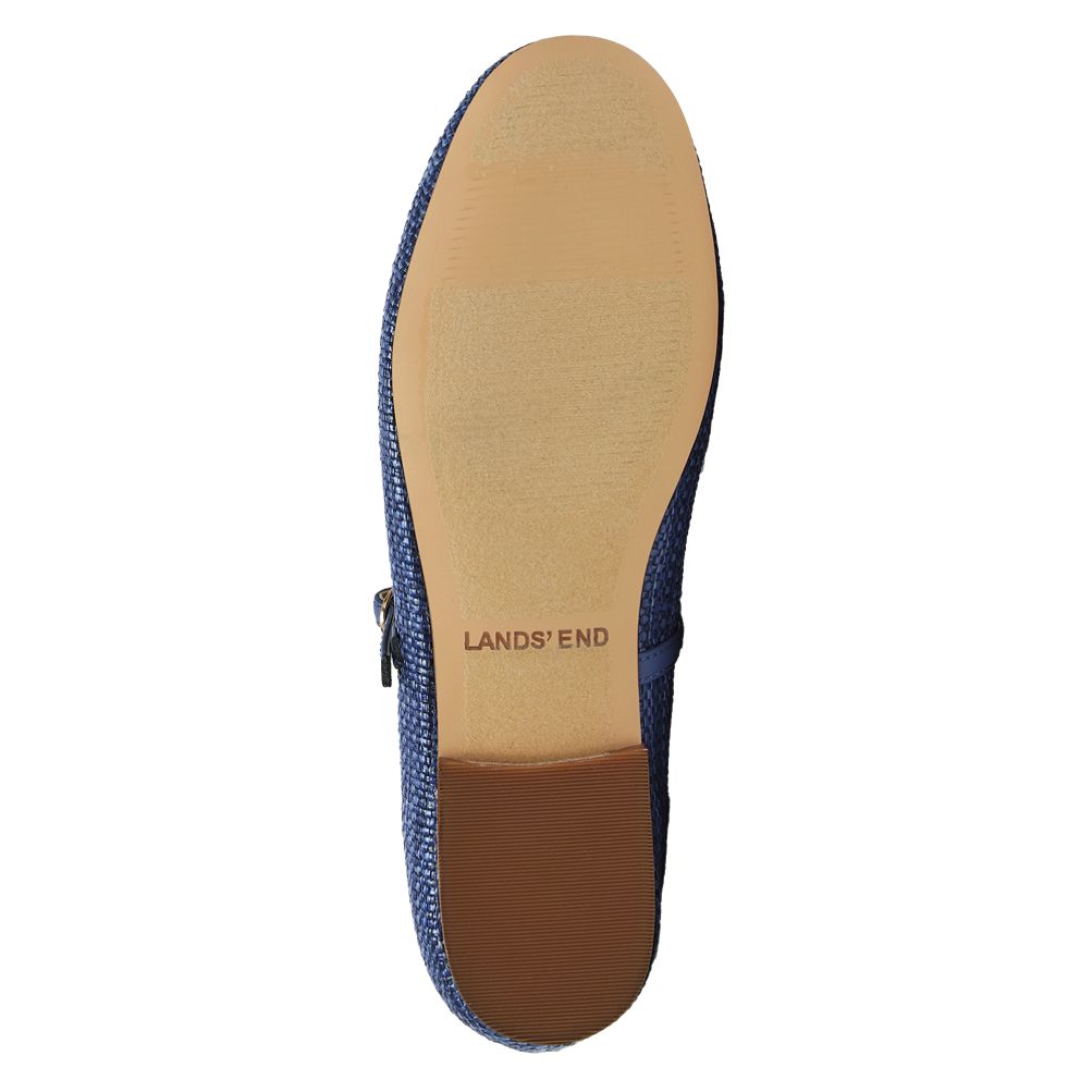 Women's Classic Raffia Mary Jane Flats | Lands' End
