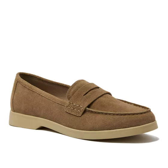 Men's Suede Penny Loafers - primary