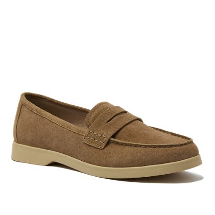 Men's Suede Penny Loafers - primary