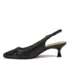 Women's Leather Slingback Cap Toe Kitten Heels, alternative image