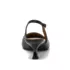 Women's Leather Slingback Cap Toe Kitten Heels, alternative image