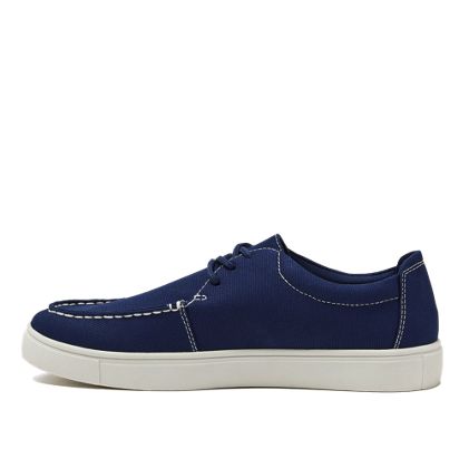 Men's Moc Toe Canvas Lace Up Sneakers - image 2