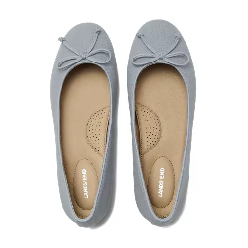 Women's Essential Denim Ballet Flats, alternative image