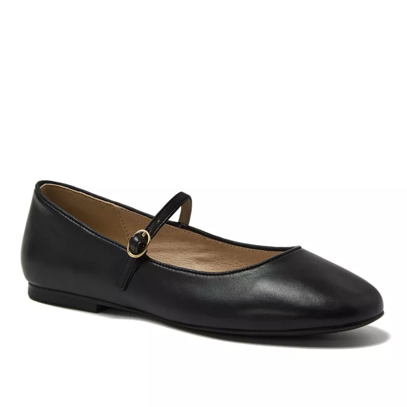 Women's Classic Leather Mary Jane Flats, alternative image