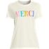 Women's Relaxed Supima Cotton Crew Neck Graphic T-Shirt, Front
