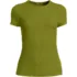 Women's Short Sleeve Tugless Double Layer Crew Neck Knit Top, Front
