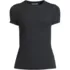 Womens Short Sleeve Tugless Double Layer Crew Neck Knit Top, Front