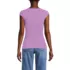 Women's Cap Sleeve Tugless Double Layer Sweetheart Knit Top, Back