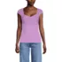 Women's Cap Sleeve Tugless Double Layer Sweetheart Knit Top, Front