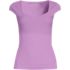 Women's Cap Sleeve Tugless Double Layer Sweetheart Knit Top, Front